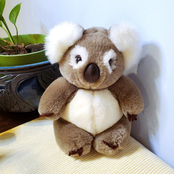 Vintage 1987 24K Polar Puff Koala Bear Special Effects Head Turns Fat Tummy 8 in - Picture 2 of 9